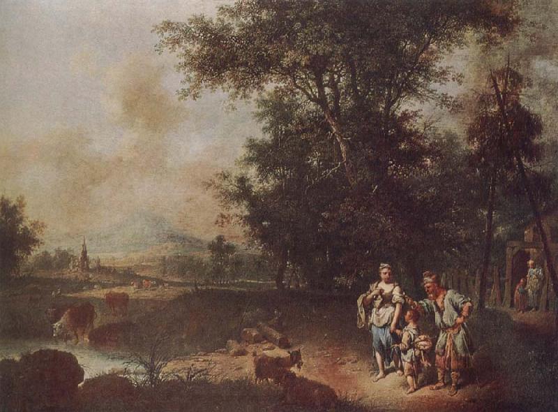 Johann Conrad Seekatz The Repudiation of Hagar Sweden oil painting art